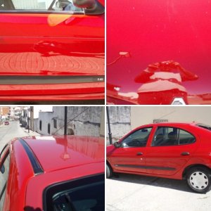 Detallado Renault Megane rojo