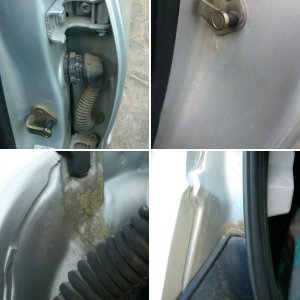 Suciedad en los marcos de las puertas