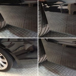 Lijado + pulido paragolpes BMW